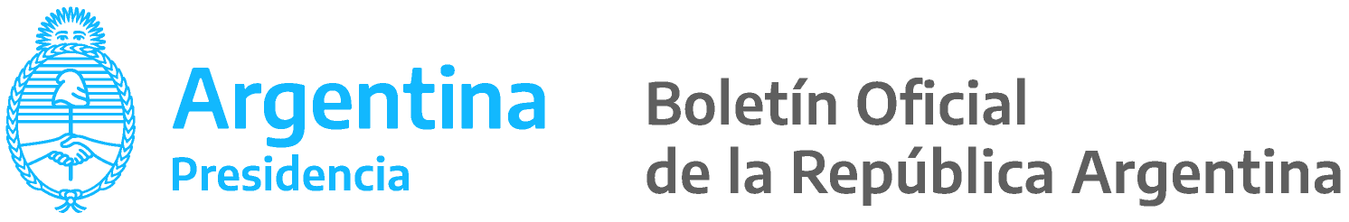 BOLETIN OFICIAL REPUBLICA ARGENTINA
